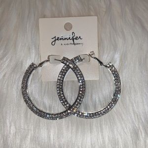 NEW Fantasy diamond hoop earrings ✨